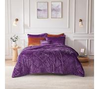 Intelligent Design Modern All Season Bedding Set with Matching Sham, Decorative Pillow, Purple, Full/Queen