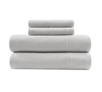 Intelligent Design Sheet Set Cotton Jersey Knit Blend, Soft & Breathable Sheets All Season Cotton Blend Sheet Set Feels Cool & Smooth, Deep Pocket Fits Up to 16" Mattress, Twin XL Grey 3 Piece