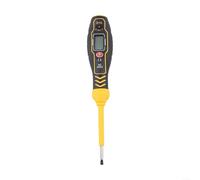 Intelligent Digital Display Meter Pen, NCV Voltage Detector AC11V-450V, LCD Backlight Screen, Live Neutral Wire Identifier, Electrical Testing Device(B19-yellow)