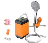 Intelligent Digital Display Outdoor Camping - Portable Electric with Real- Water Temperature & Power Level, 7800mAh Battery, 3 Water Output Modes, Ideal for Camping, Travel, Pet Cleaning & More