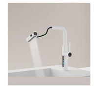 Intelligent Digital Display Waterfall Faucet - Modern Multifunctional Copper Kitchen Tap for Easy Installation Durable Use Perfect for Home or Commercial Kitchens