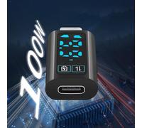 Intelligent Digital Power Meter with 100W Output, Real-Time Voltage/Current Display & Built-in Smart Detection Chip, Red/Blue/White LED Options