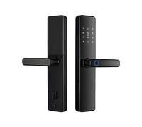 Intelligent Digital Tuya WiFi App Smart Biometric Finger Print Code Card Key Home Office Door Lock (Color : B)
