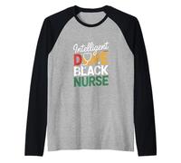 Intelligent Dope Black Nurse Melanin Pride Nursing Raglan Baseball Tee