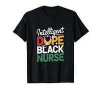Intelligent Dope Black Nurse Melanin Pride Nursing T-Shirt