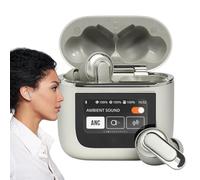 Intelligent Earphones Wireless - Noise Canceling Headphones with Intelligent Case | LED Display Rechargeable Electronics for Cycling, Running, Walking