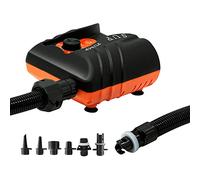 Intelligent Electric Air with ABS Material 12.0V 110W 16PSI Max Air 95L/min Air Flow ≤80dB Noise 2m Power Cord for Inflating Surfboard Paddleboards Inflatable Boats Pools