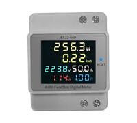Intelligent Electricity Monitors 6 in 1 Multifunction Power Meter Track Electric Current Wattage KWh Frequency for Home Use Electric Usage Monitors