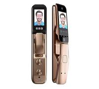 Intelligent Facial Fingerprint Door Lock Security Facial Camera Monitoring Intelligent Lock Biometric Electronic Door Lock APP Unlocking (Color : 30X240(Hooked) Gray)