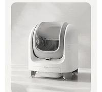 Intelligent Fully Automatic Extra-Large Open Cat Litter Box with Anti-Splash Electric Poop Shovel