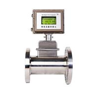 Intelligent Gas Turbine Flowmeter Stainless Steel For Natural Gas Remote Transmitter 4-20mA RS485 Precise Readings(DN32)