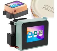 Intelligent Handheld Inkjet Printer Coding Machine for Jet Printing,Fully Automatic Ink Printer for Label,Mini for Labeling,Receipt Printers(Green)