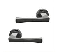 Intelligent Hardware Uap Hawk Satin Chrome Internal Door Handles Pair- Premium Range Zinc Lever Design
