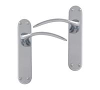 Intelligent Hardware Uap Majestic Chrome Internal Door Handles Pair- Lever On Backplate Latch Set