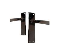 Intelligent Hardware Uap Ritz Black Nickel Internal Door Handles Pair- Lever On Backplate Latch Set