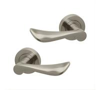 Intelligent Hardware Uap Worcester Satin Nickel Internal Door Handles Pair- Premium Range Zinc Lever Design