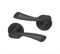 Intelligent Hardware Uap Zeta Metal Grey Internal Door Handles Pair- Premium Range Zinc Lever Design