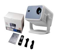 Intelligent Home HD Portable Projector-20000:1 Contrast, Native resolution: 1920×1080P,Support for 4K, Auto Keystone Correction,650 ANSI Lumens - Ideal for Home/Bedroom & Outdoor Movies.