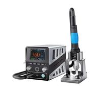Intelligent Hot Air Gun Soldering Station 1400W Digital High Power BGA Rework Heating with Nozzle Fast and Accurate