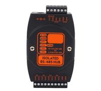 Intelligent Hub, 1 Way 232 485 to 4 Way 485 Industrial Grade Converter Isolated Hub Isolated Communication Data Protector Protection Device for 35mm Rail