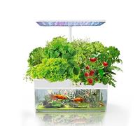 Intelligent Hydroponic Planting System & Fish Farming Kit - Dual Purpose Solution | Ideal for Plant Growth & Ecological Fish Farming | Full Spectrum LED Lights | Adjustable Lamp Bracket | Touch Screen