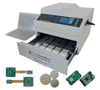 Intelligent Infrared Ic Heater Reflow Oven,with PC Software,Drawer PCB Board SMD SMT Soldering Machine,Automatic Hot Air Heating Bga Rework Station T-937-110V60Hz