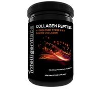 Intelligent Labs Hydrolysed Type 1 and 3 Collagen Peptides Powder, 10g per Serving, 46 Servings a Bottle
