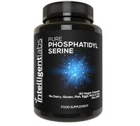 Intelligent Labs Phosphatidylserine Supplement 100mg, 90 High Strength Capsules, 100% Soy and Allergen-Free, Pure Phosphatidylserine from Sunflower Lecithin