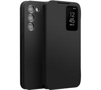 Intelligent Leather Cell Phone Case for Samsung Galaxy S23. Automatic Sleep/Wake/Smart Holster for Samsung S 23 Mobile Phone Cover Black