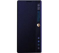 Intelligent Leather Mobile Phone Case for Samsung Galaxy Note 20 Ultra 5G. Automatic Sleep/Wake/Smart Holster for Samsung Note20 Ultra. Cell Phone Cover Blue