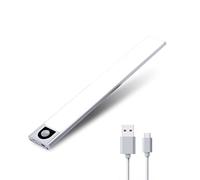 Intelligent Light Under-Cabinet Lights Under Cabinet Lighting Led Strip Lights for USB Rechargeable Magnetic Under Counter Lights Sensor light for Kitchen Cupboard Stair Hallway Pantry(30CM White)