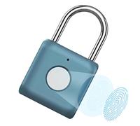 Intelligent Lock Padlock - Waterproof Keyless Design, with Thumbprint Sensor, Secure Fingerprint Lock, Easy Setup, Portable Smart Security Device | Ideal Locker Luggage Suitcase Backpack Protection