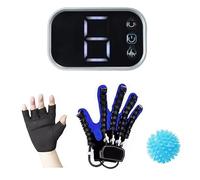 Intelligent Massage Gloves Stroke Hemiplegia Rehabilitation Hand Function Robot Gloves Rehabilitation Training Glove Finger Care(Left,Medium)