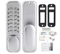 Intelligent Mechanical Combination Lock, Security Keyless Coded Door Lock, 1-11 Digit Password Zinc Alloy Lock with High Rust Resistance for Home Office Outdoor Entry