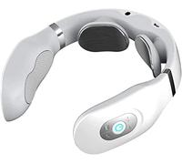 Intelligent Neck Massager with Heat Portable Massage Equipment with Voice Broadcast Cordless