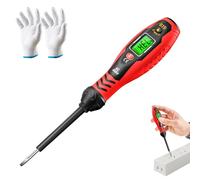 Intelligent Non-Contact Voltage Tester - Safe & Efficient Electrician's Tool,2-in-1 Electrical Tester Screwdriver Set,High Torque Strong Magnetic Flathead Phillips Screwdriver (Red(Flat))