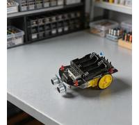 Intelligent Obstacle Avoidance Car, For Programming Microcontroller Welding for Coding Assembly Practice