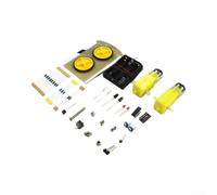 Intelligent Obstacle Avoidance Robot Kit for Arduino Learning | Auto line tracking, red light sensor, black runway detection, plastic body, for 3v power supply