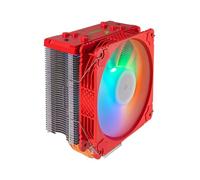 Intelligent PC Cooling Fan 4Pin Color LED Cooling Fan Metal CPU Air Cooling Wide Compatibility Quiet Operating Computer Fan With Copper Pipe Technology