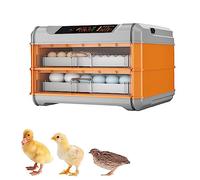 Intelligent Poultry Egg Incubator with Candler for Hatching Chicken Duck Goose Pigeon Quail, 320 Egg Capacity