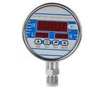 Intelligent Pressure Monameter G1/4 G1/2 Thread 100mm Dial Digital Pressure Gauge 10Mpa/30Mpa/60Mpa Gas/Air/Fuel/Water(M20-1.5 Radial,0-0.16Mpa)
