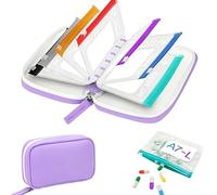 Intelligent PU Pills Case for Tablet Management Offering Protections and Carry Size for Elderly Patients PU Medicine Bag