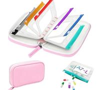 Intelligent PU Pills Case for Tablet Management Offering Protections and Carry Size for Elderly Patients PU Medicine Bag