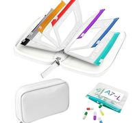 Intelligent PU Pills Case for Tablet Management Offering Protections and Carry Size for Elderly Patients PU Medicine Bag