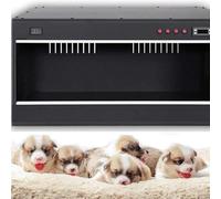 Intelligent Puppy Incubator, Large Pet Brooder Nursery with Heating, Cat Incubator for Puppies, Puppy Kitten Incubator, Pet Incubator Box, Specially Designed for Pets 80 * 50 * 50cm-Black