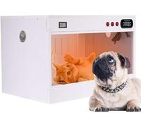 Intelligent Puppy Incubator, Large Pet Brooder Nursery with Heating, Cat Incubator for Puppies, Puppy Kitten Incubator, Pet Incubator Box, Specially Designed for Pets 80 * 50 * 50cm-Black