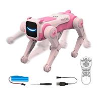Intelligent Puppy Robot, AI Dog With Remote Control, 2.4GHz USB Rechargeable Function, Educational Entertainment Toy Category 21.5x13x16cm, Attractive Learning Game Option,