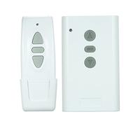 Intelligent RF Wireless Remote Control System with 2CH 433MHz Receiver and 1PCS 3 Key Transmitter Controller 1527 Chip for Projection Screen Garage Door Electric Curtain