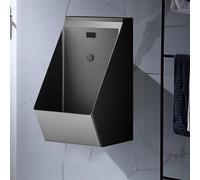 Intelligent Sensor-Activated Compact Wall-Mounted Urinal for Public & Private Spaces - Modern Design Space-Saving Easy Installation Ideal for Restrooms