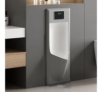 Intelligent Sensor Urinal for Men - Splash-Proof Ceramic with High Efficiency Flushing, Ideal for Hotels & Public Restrooms
